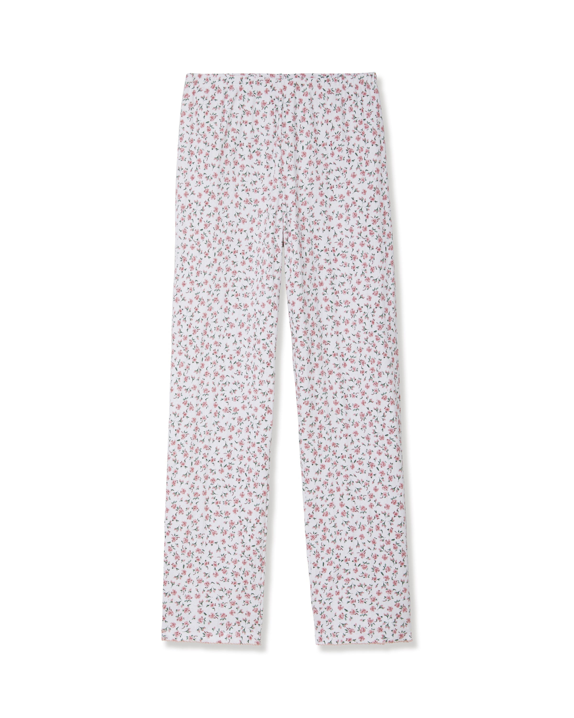 Pointelle Pant in Pink Floral
