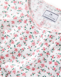 Pointelle T-Shirt in Pink Floral