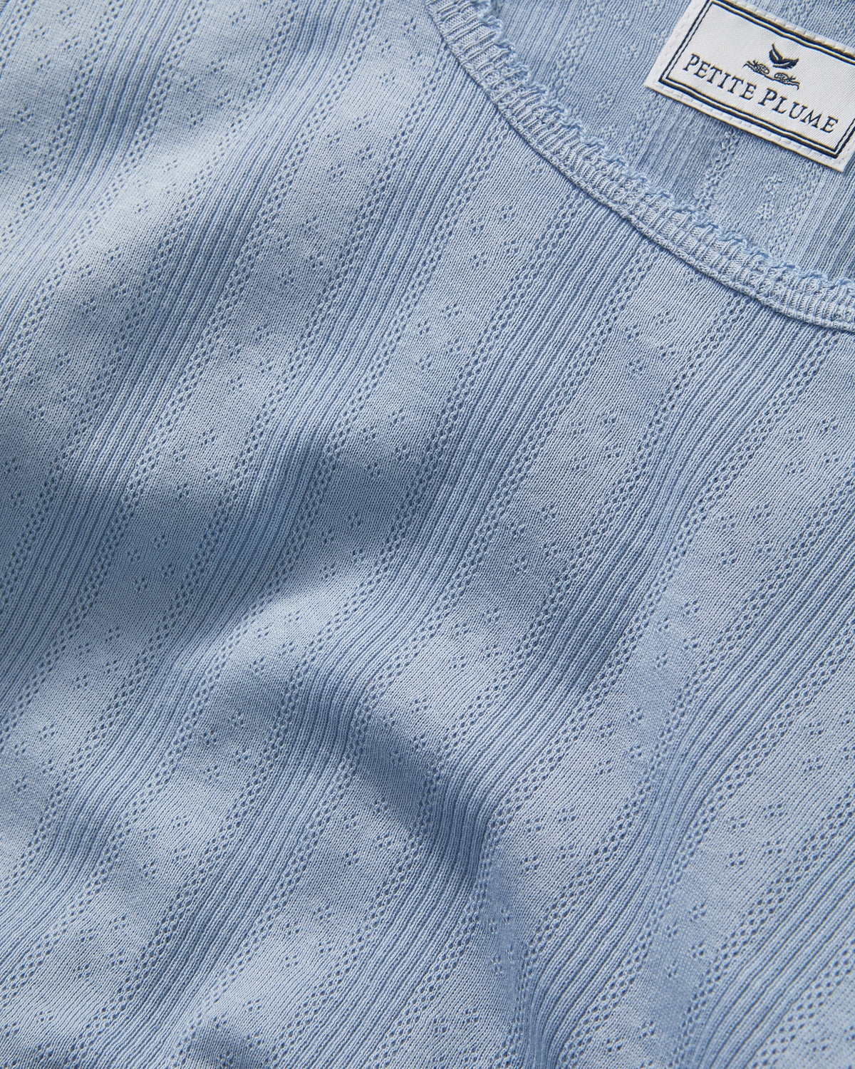 Pointelle T-Shirt in Periwinkle