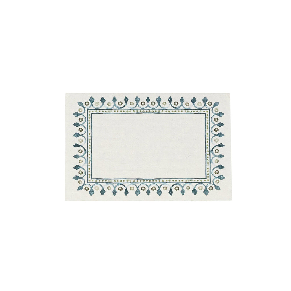 Villa Seville Place Card, Set of 12 in Chambray