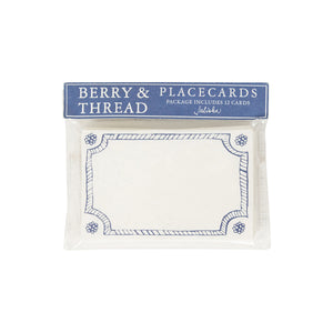 Berry & Thread Place Card, Set of 12 in Chambray