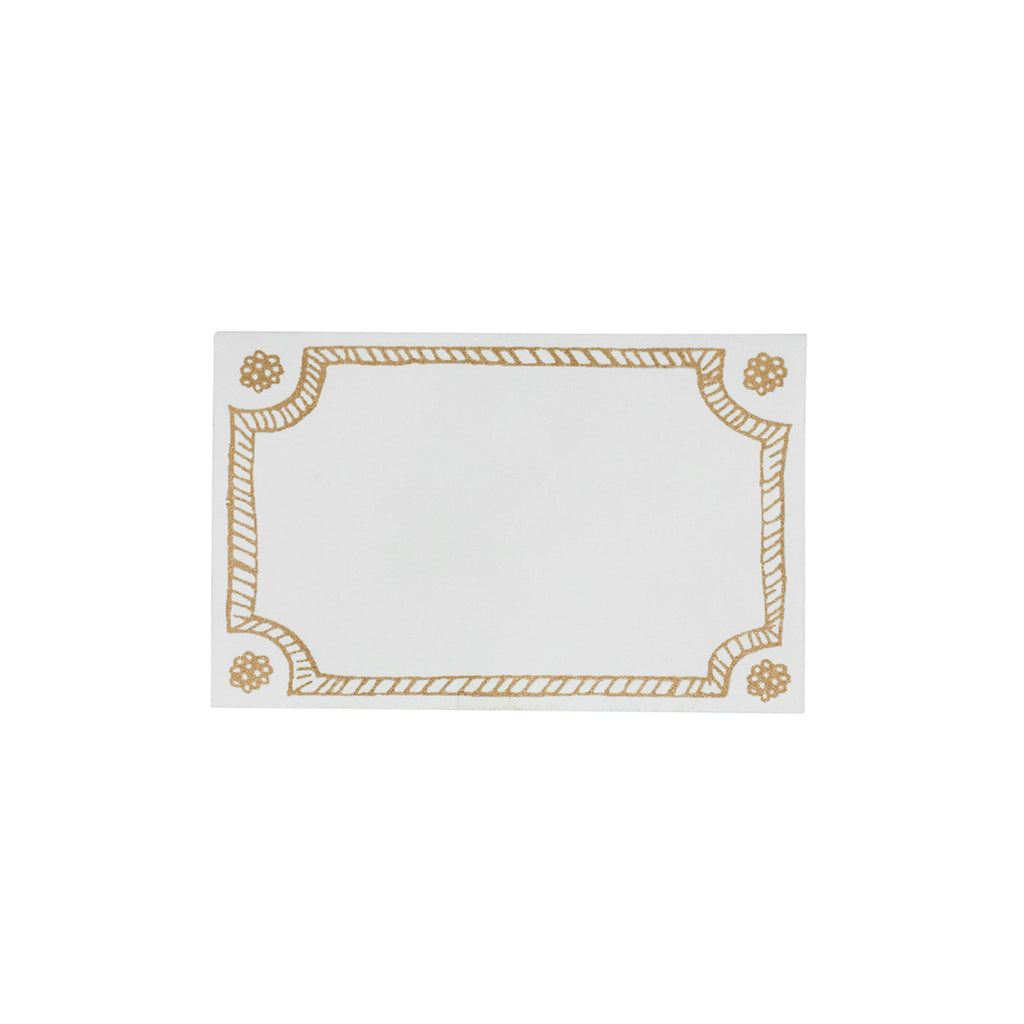 Berry & Thread Place Card in Gold, Set of 12