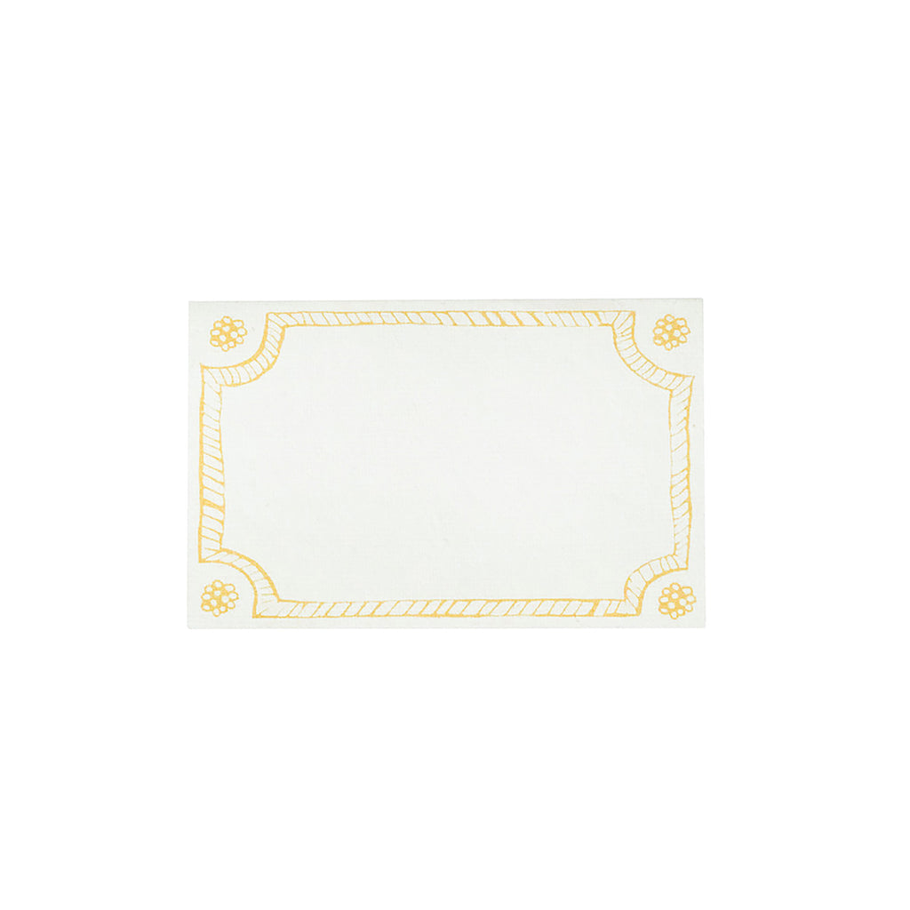 Berry & Thread Place Card, Set of 12 in Daffodil