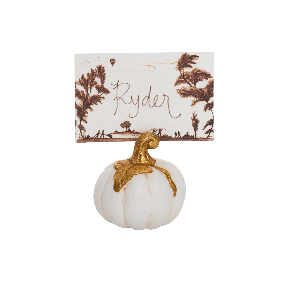 Country Estate Harvest Place Card in Sepia, Set of 12