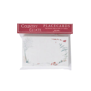 Country Estate Winter Frolic Place Card in Evergreen, Set of 12