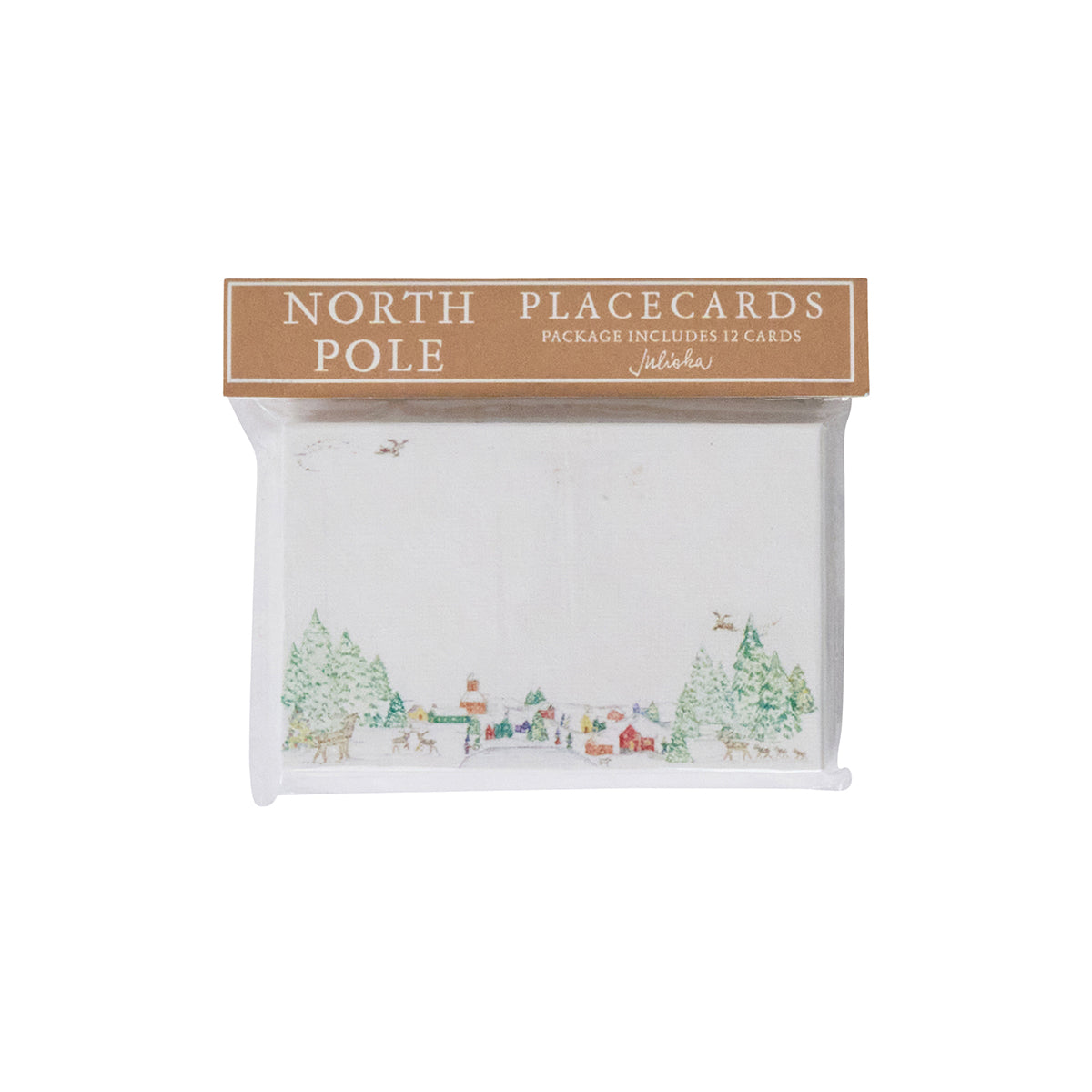 Berry & Thread North Pole Place Card, Set of 12