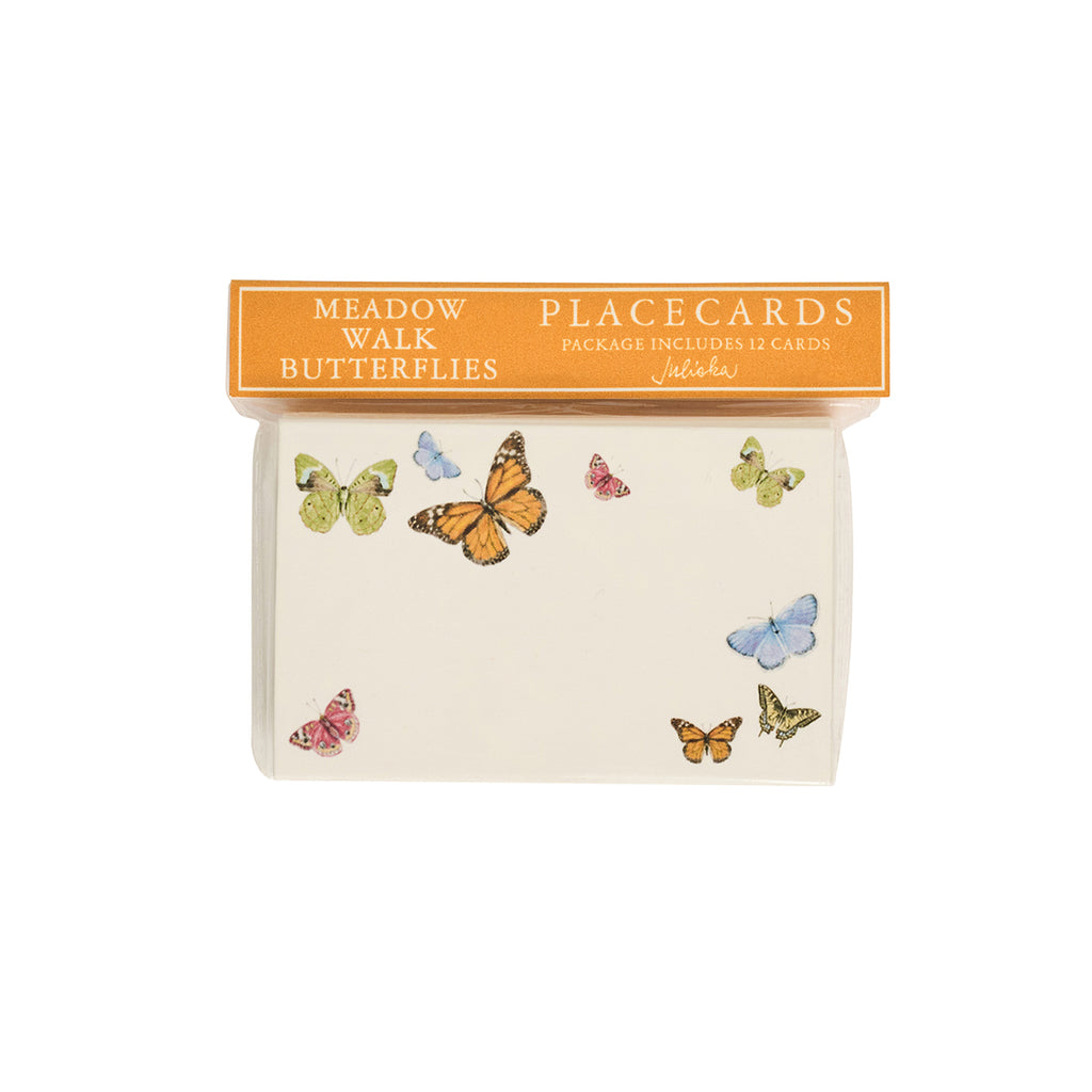 Meadow Walk Butterfly Place Card in Multi, Set of 12