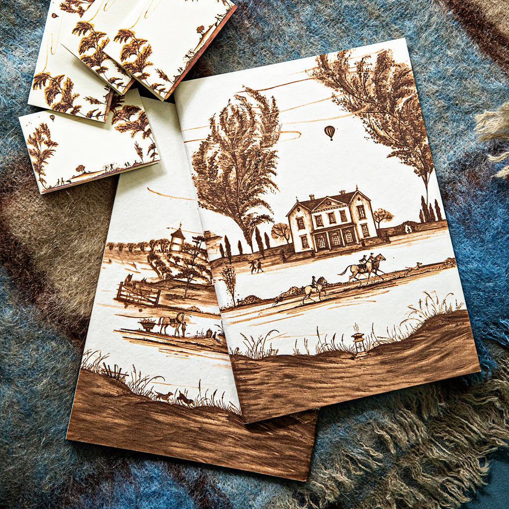 Country Estate Harvest 7" x 10" Paper Journal in Sepia