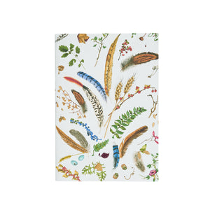 Forest Walk Embroidered 7" x 10" Paper Journal in Multi