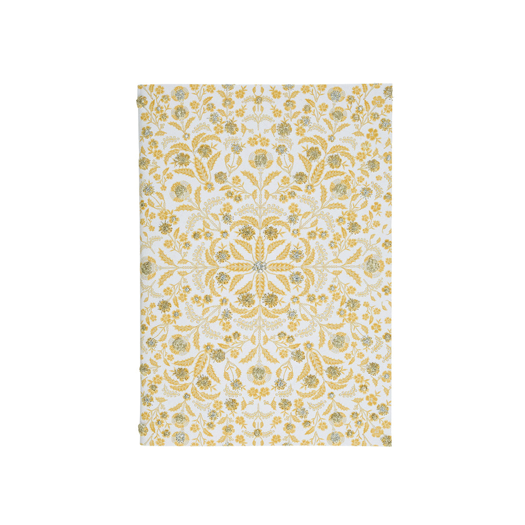 Berry & Thread Thistle 7" x 10" Paper Journal in Gold/Silver