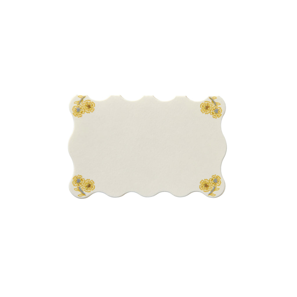 Berry & Thread Thistle Place Card in Gold/Silver, Set of 12