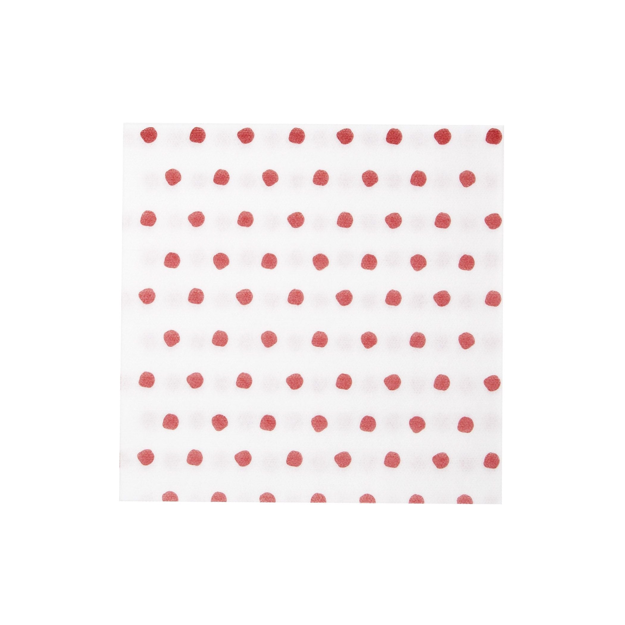 Papersoft Napkins Dot Red Dinner Napkins, Pack of 20