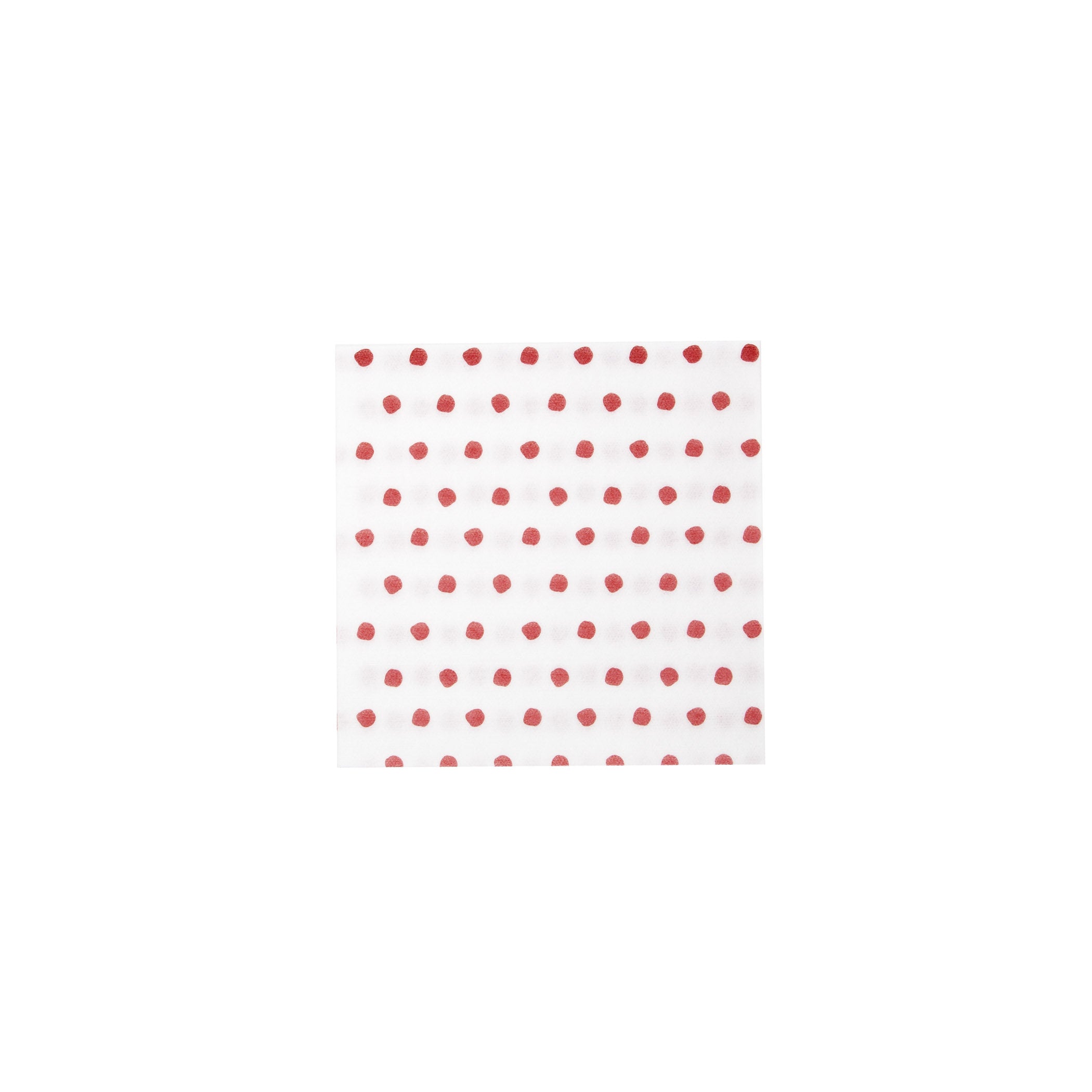 Papersoft Napkins Dot Red Cocktail Napkins, Pack of 20