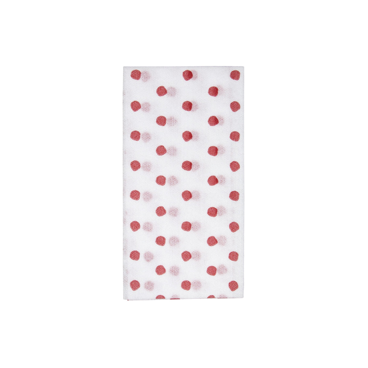 Papersoft Napkins Dot Red Guest Towels, Pack of 20