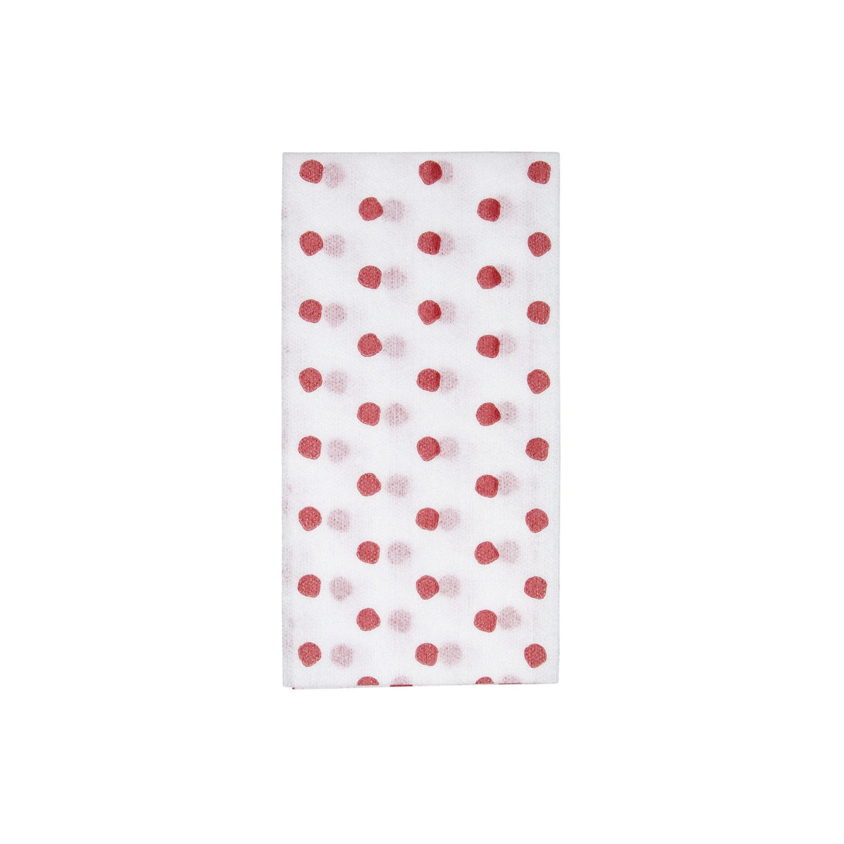 Papersoft Napkins Dot Red Guest Towels, Pack of 50