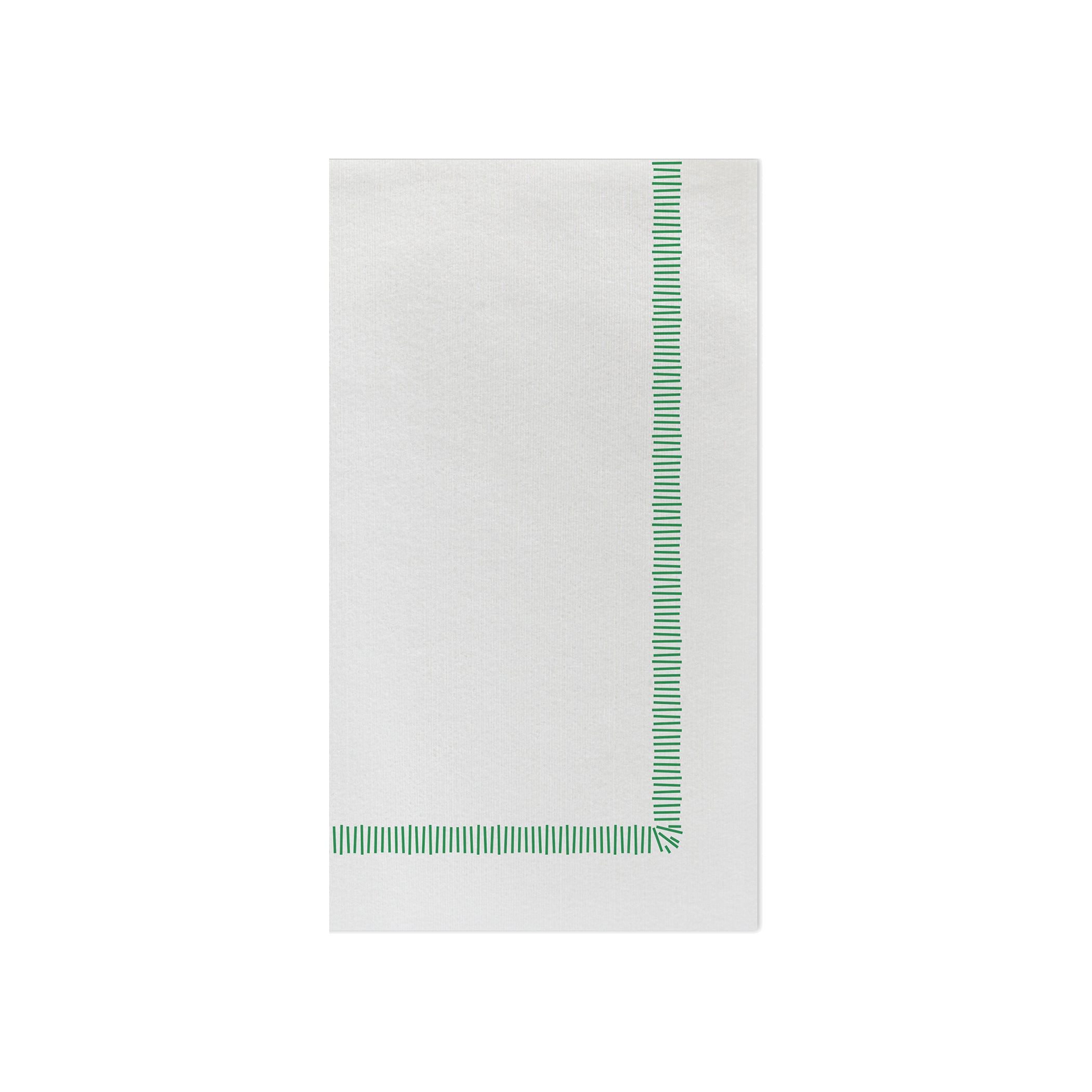 Papersoft Napkins Fringe Green Guest Towels, Pack of 20