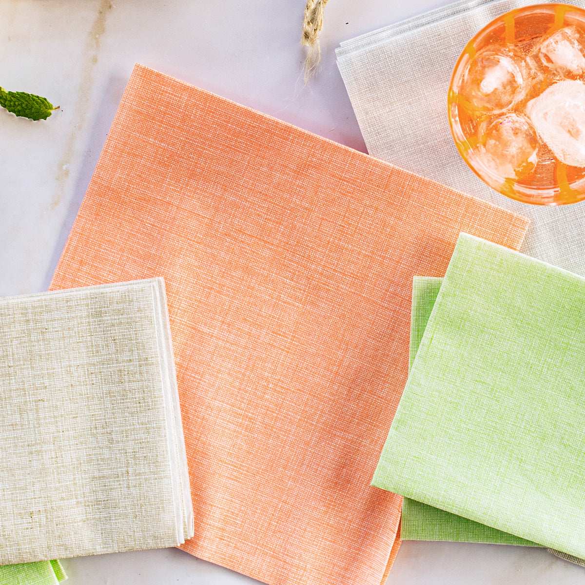 Papersoft Easy Dinner Napkins in Salmon, Pack of 20