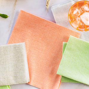 Papersoft Easy Dinner Napkins in Salmon, Pack of 20