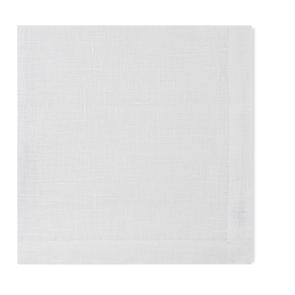 Prism White Napkin in Linen