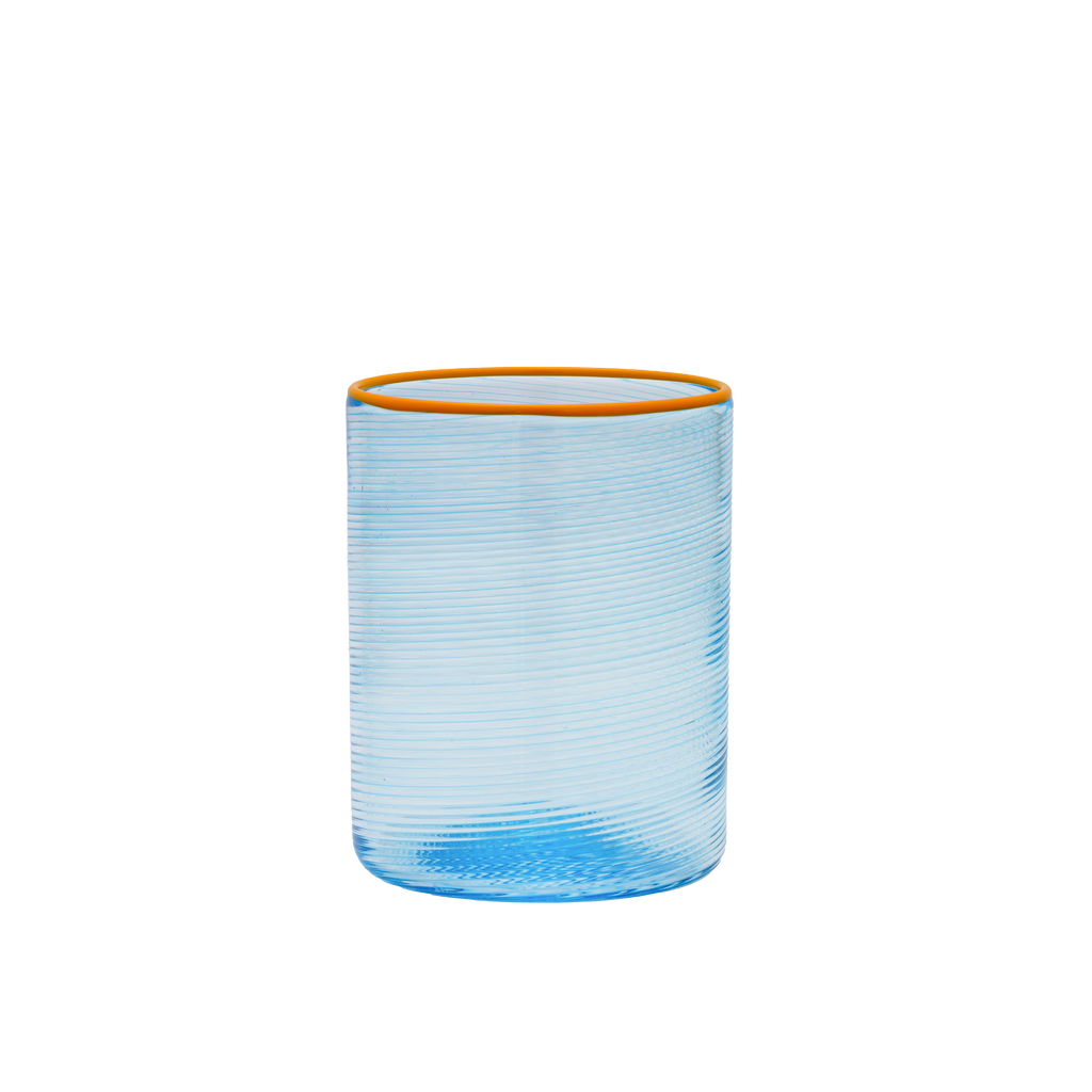 Fizzy Glasses in Acquamare, Set of 6