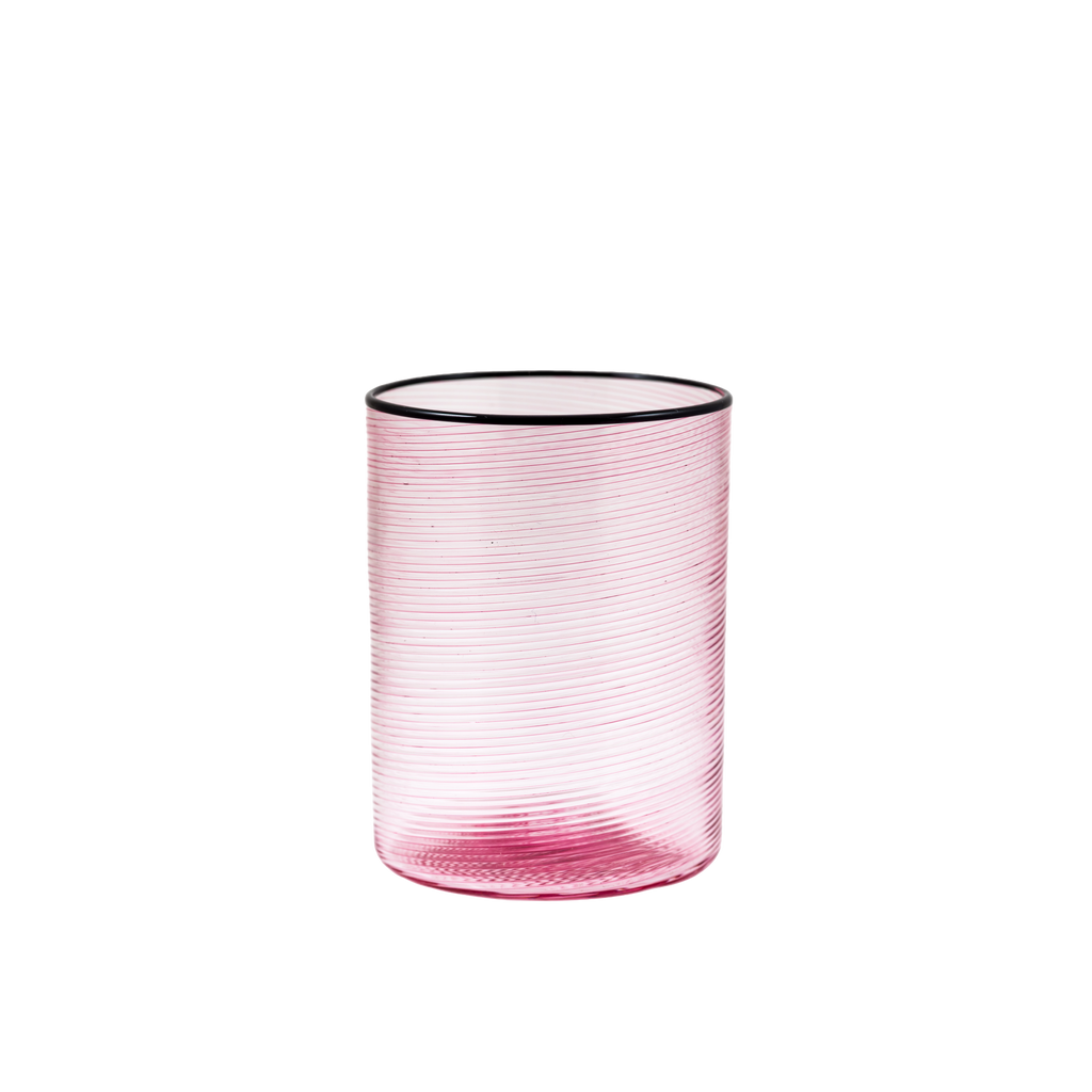Fizzy Glasses in Rose, Set of 6
