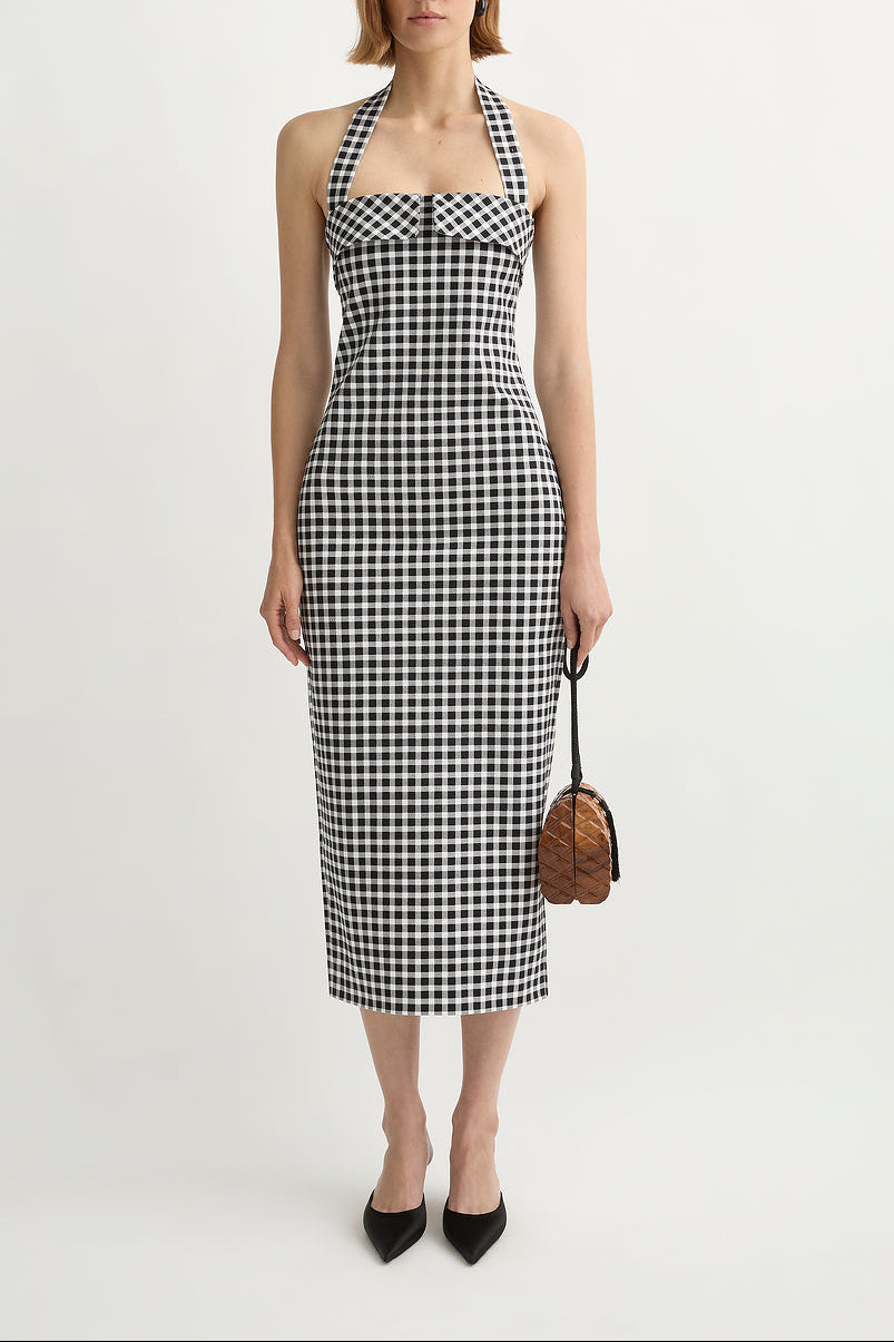 Chiara Dress in Black and White