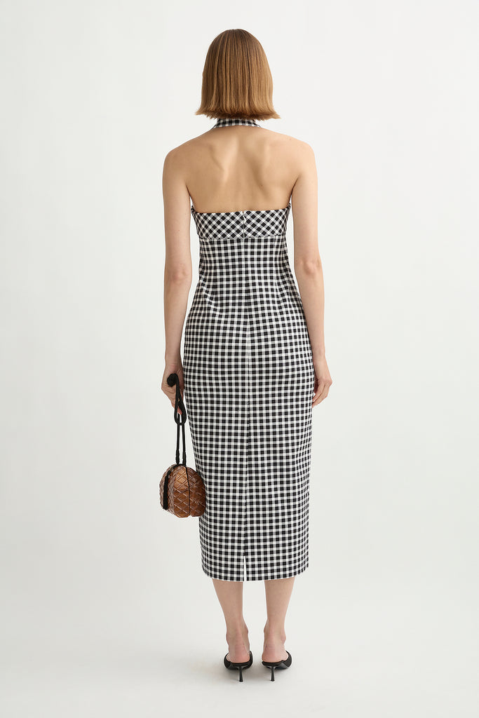 Chiara Dress in Black and White