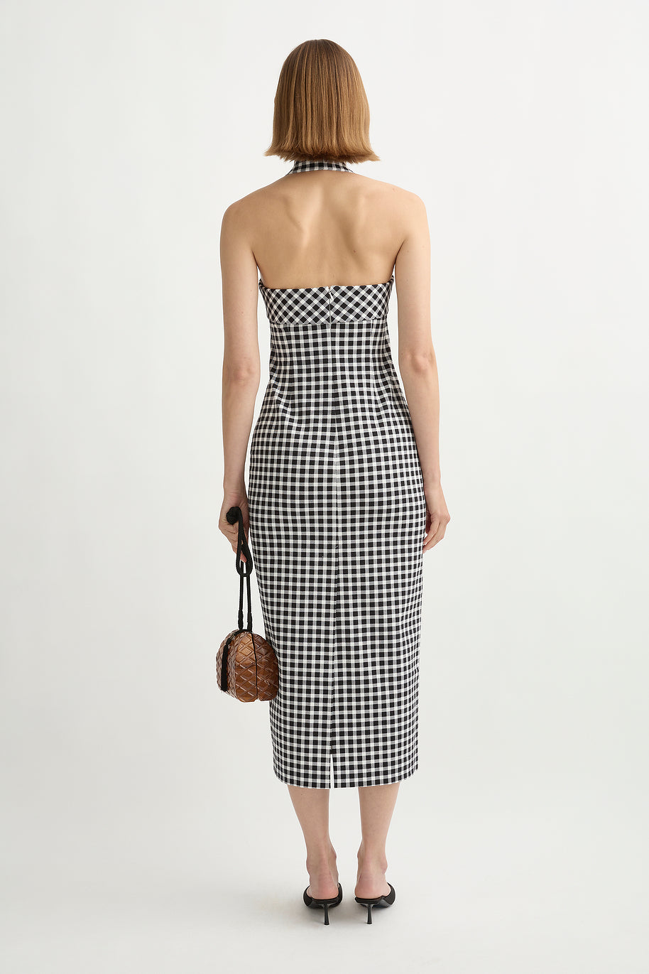 Chiara Dress in Black and White