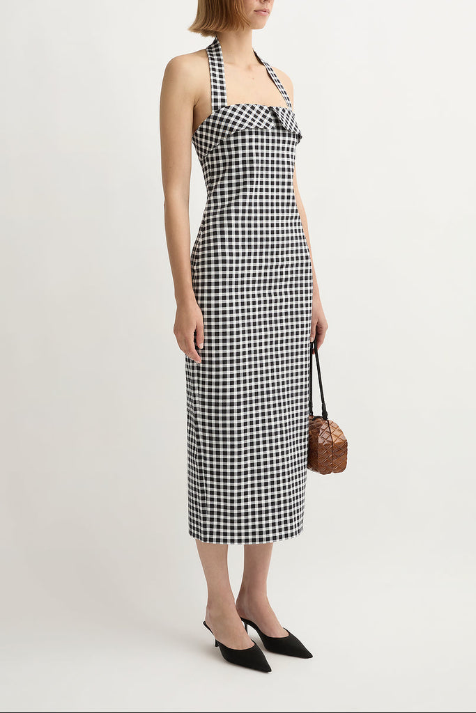 Chiara Dress in Black and White