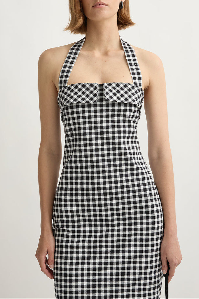 Chiara Dress in Black and White
