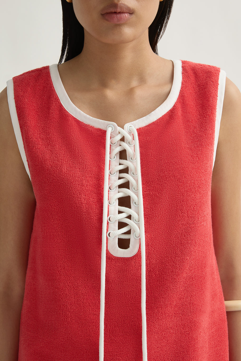 Cody Tunic in Red Ivory Fish