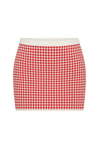 Micah Skirt in Red Gingham