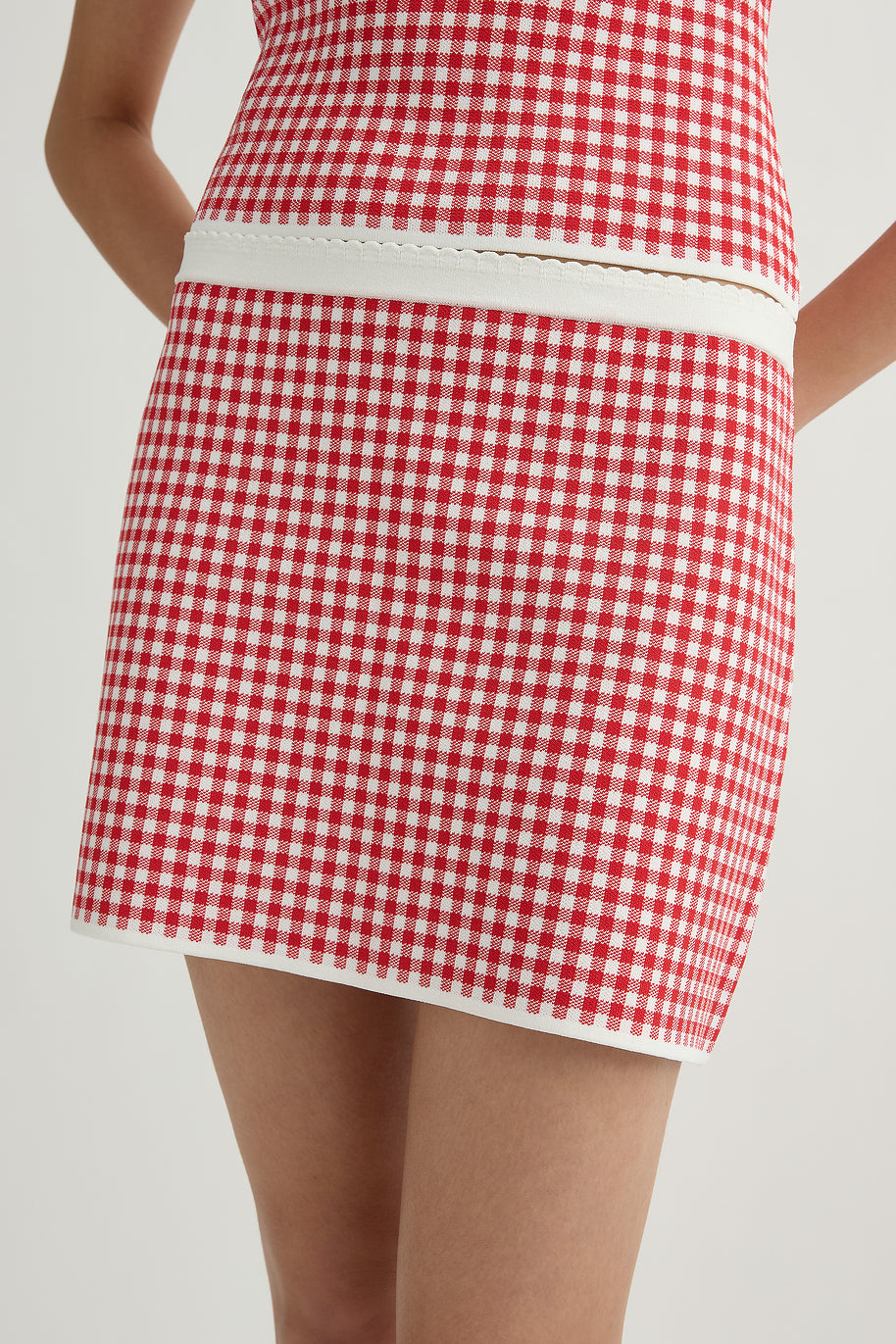 Micah Skirt in Red Gingham