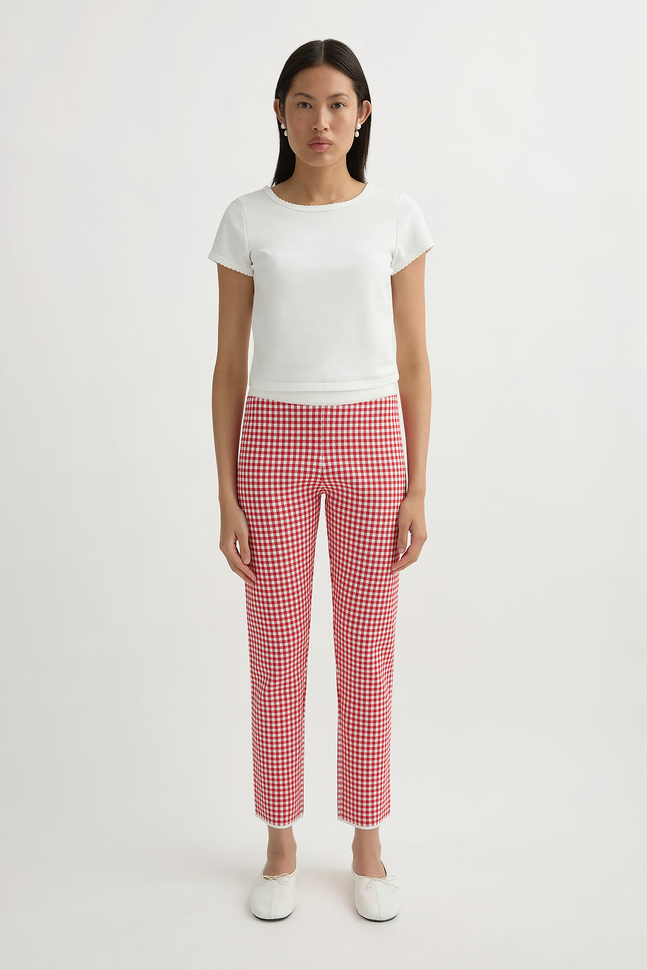Micah Pant in Red Gingham