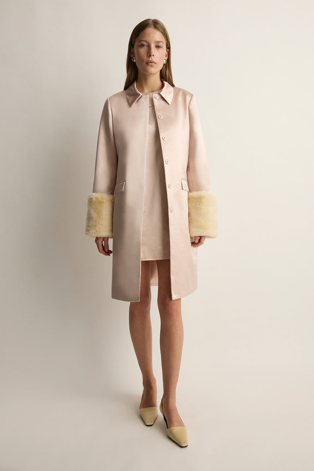 Chester Coat In Powder Pink