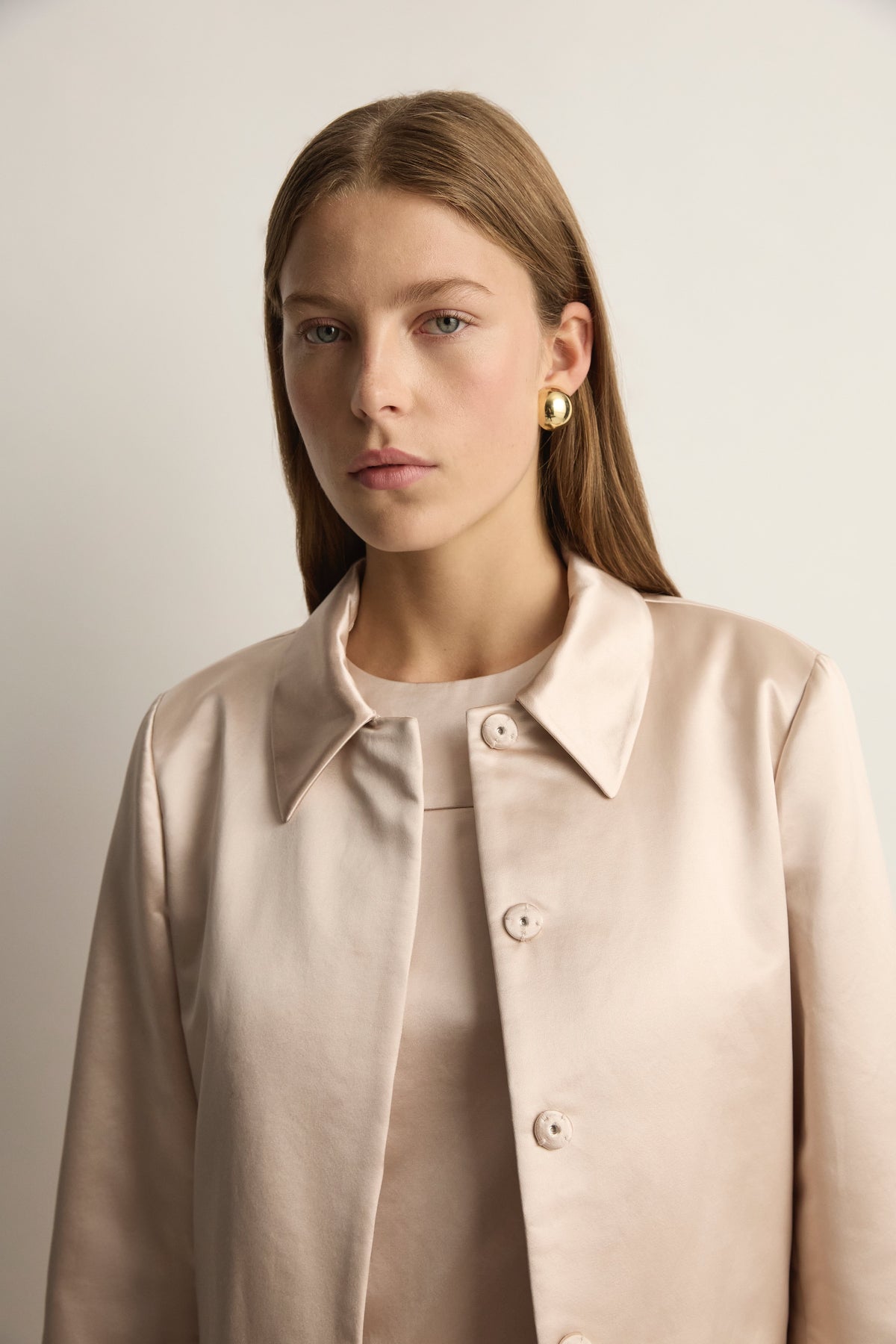 Chester Coat In Powder Pink