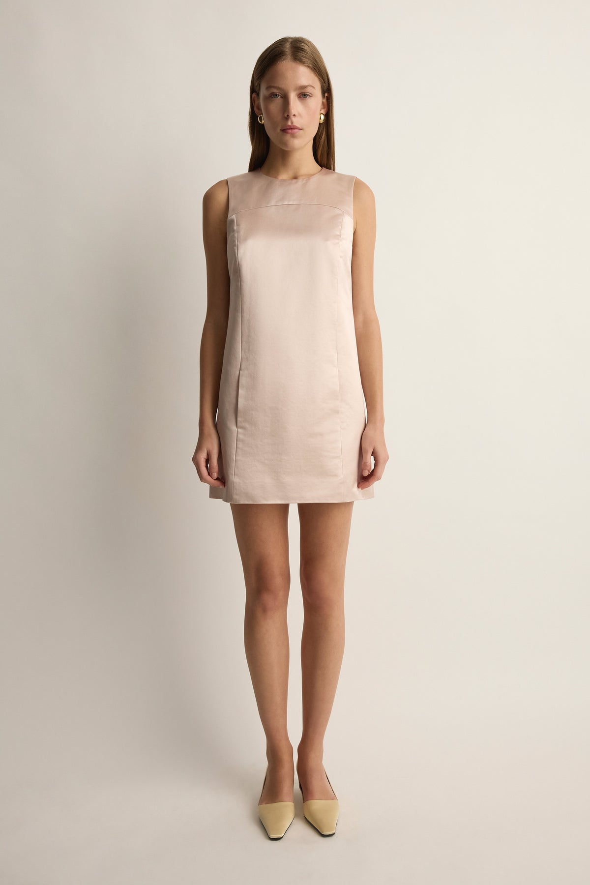 Chester Mini Dress In Powder Pink