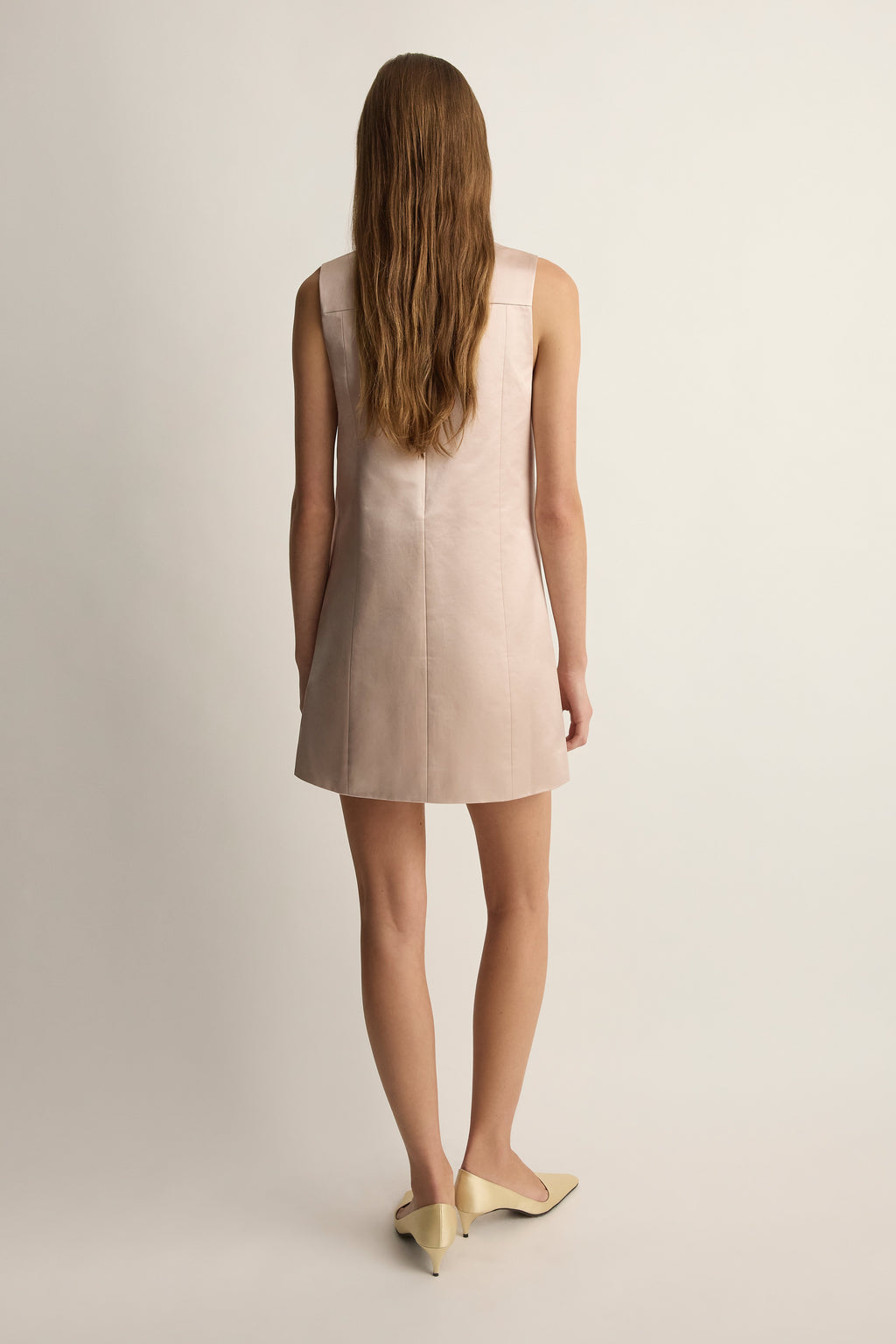 Chester Mini Dress In Powder Pink