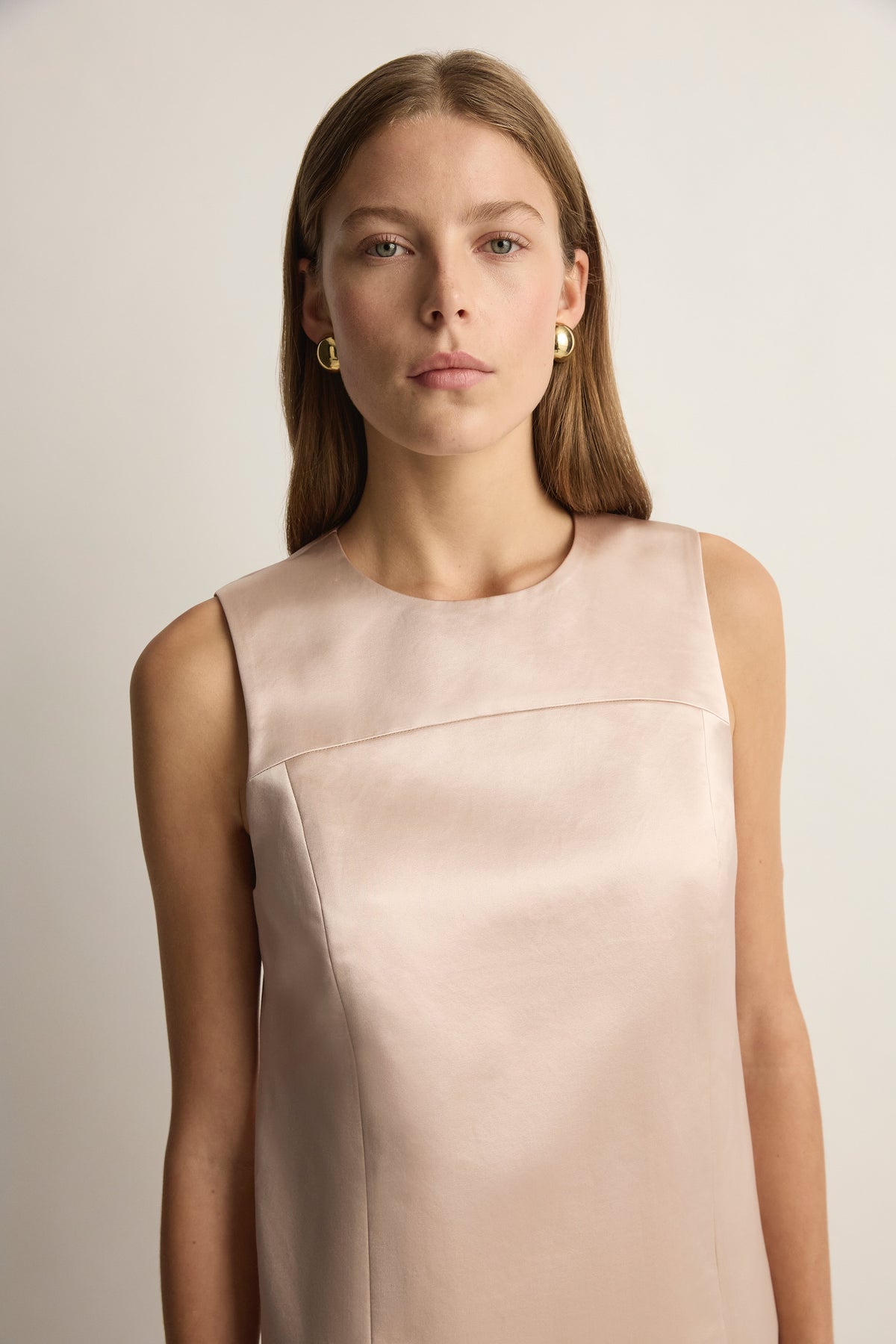 Chester Mini Dress In Powder Pink