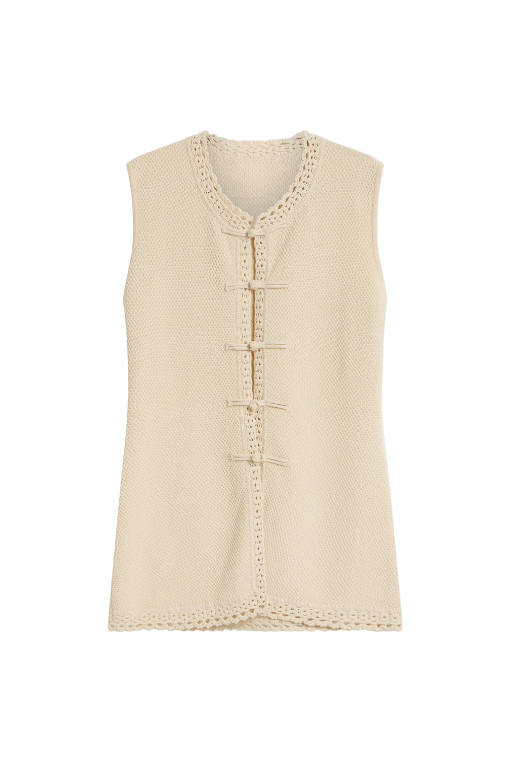 Hallie Vest In Cream
