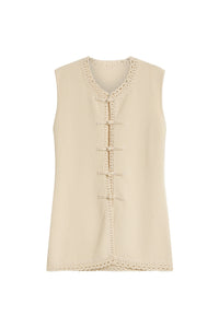 Hallie Vest In Cream