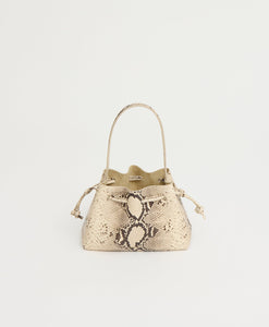 Drawstring Pouchette in Roccia