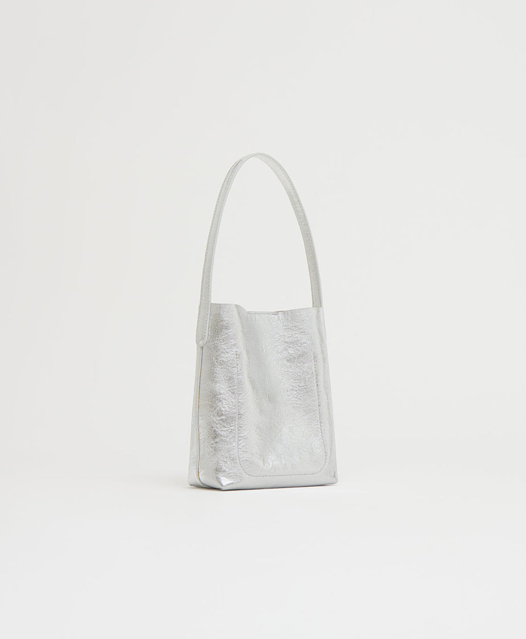 Mini Everyday Cabas - Crinkle Silver