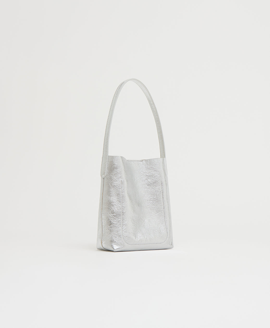 Mini Everyday Cabas - Crinkle Silver