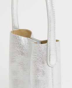 Mini Everyday Cabas - Crinkle Silver