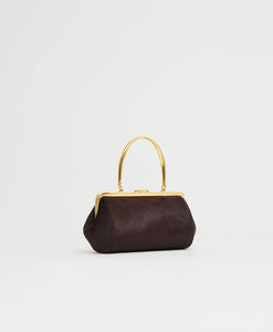 Pina Evening Bag in Plum Ponyhair
