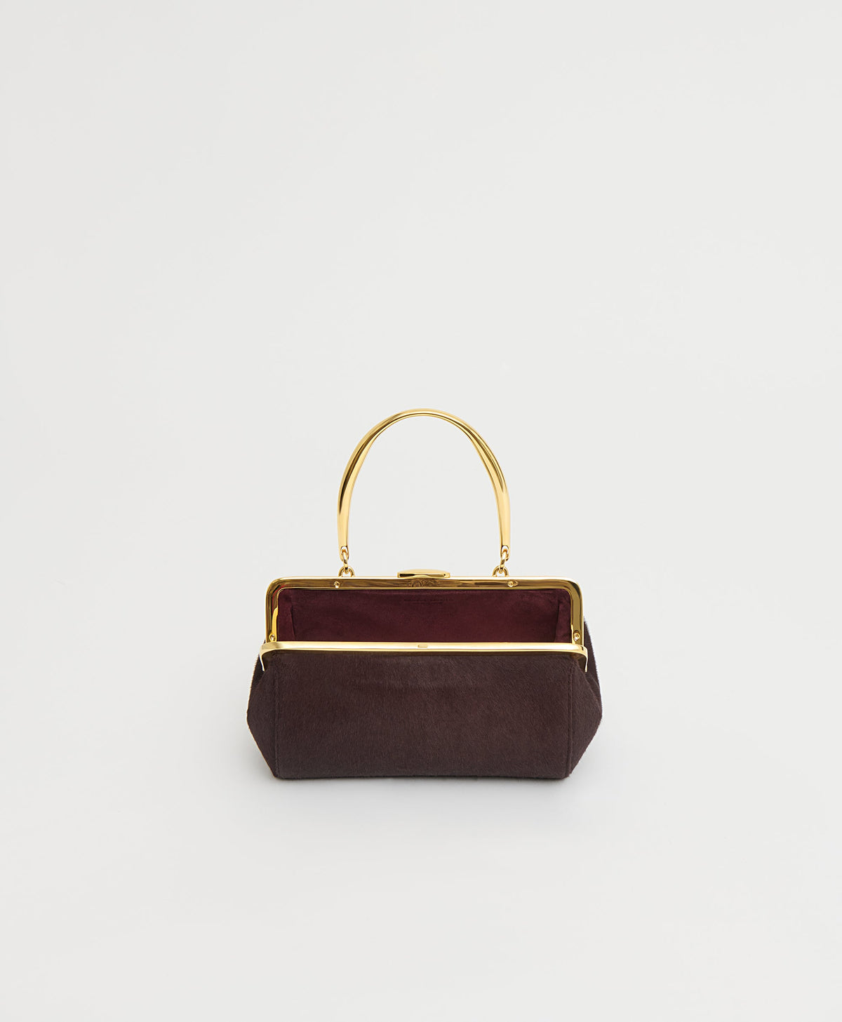 Pina Evening Bag in Plum Ponyhair