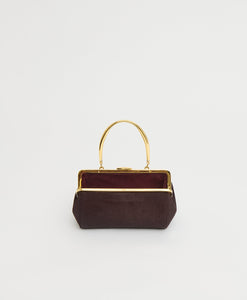 Pina Evening Bag in Plum Ponyhair