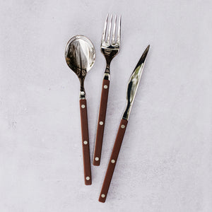 Pastello Three-Piece Place Setting in Brown