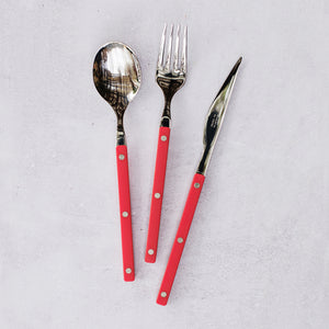Pastello Three-Piece Place Setting in Red